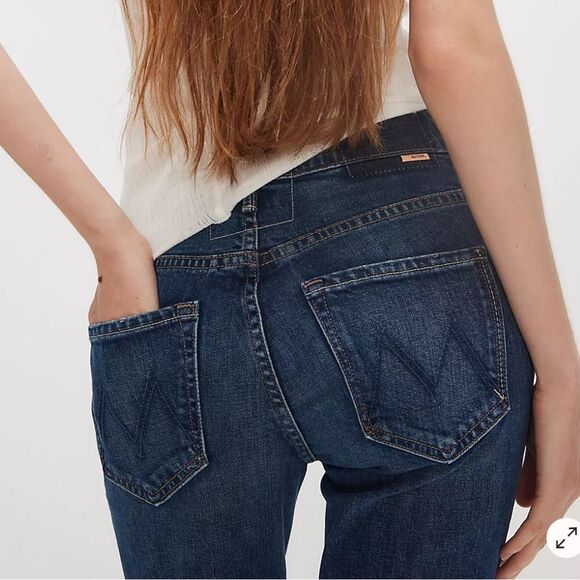 New MOTHER The Insider Ankle Jeans Mind Games Size 26 - Picture 6 of 16